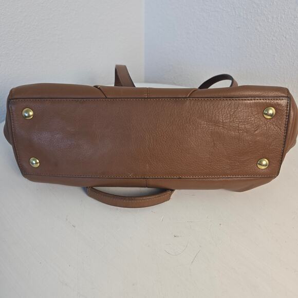 Coach Pebbled Leather Tote Purse Tan/Caramel Brown Gold Hardware F25205 - Picture 14 of 14